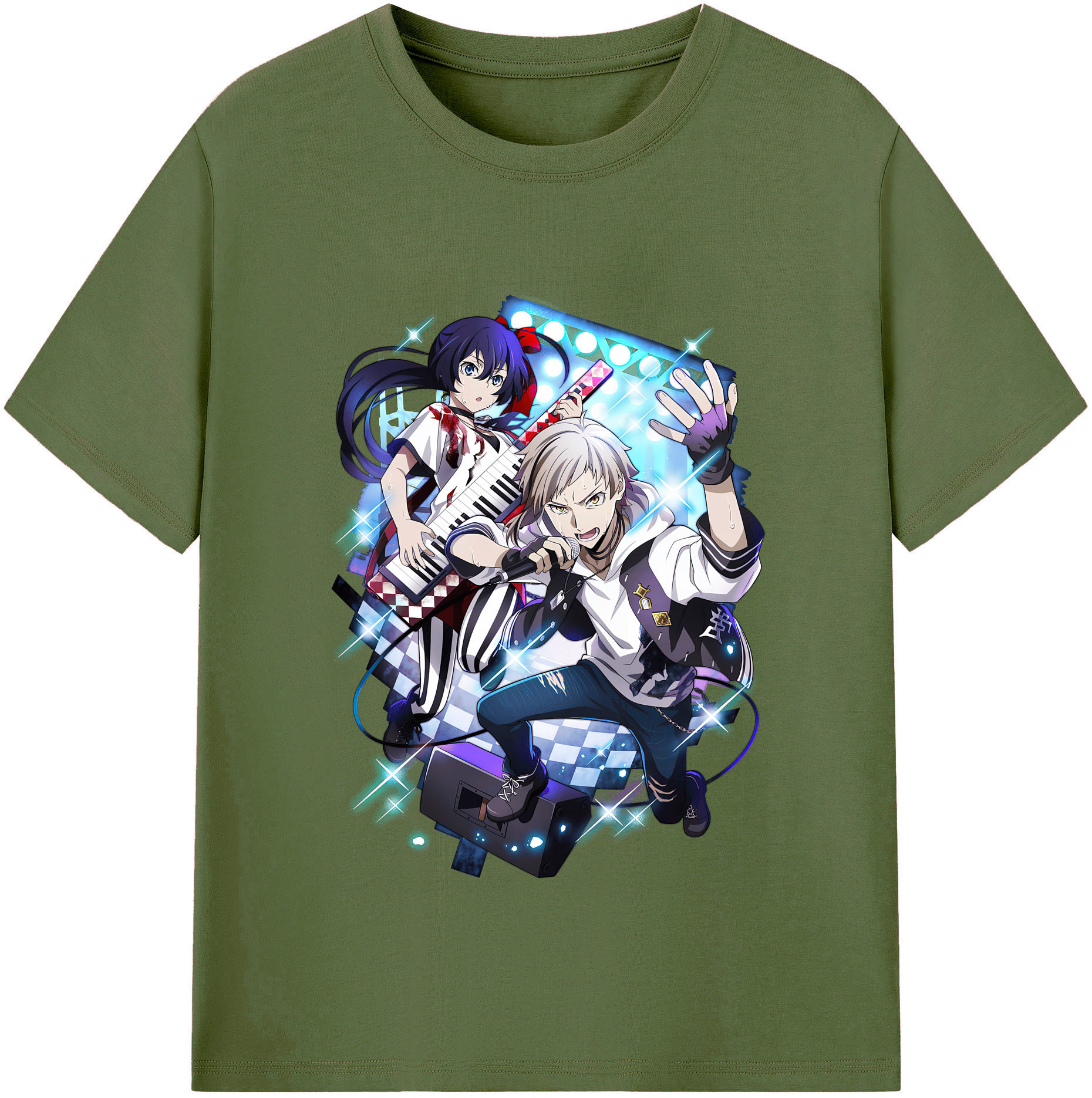 （画像用） 文豪ストレイドッグス Bungo Stray Dogs 綿100％半袖Tシャツ（フロントプリント）